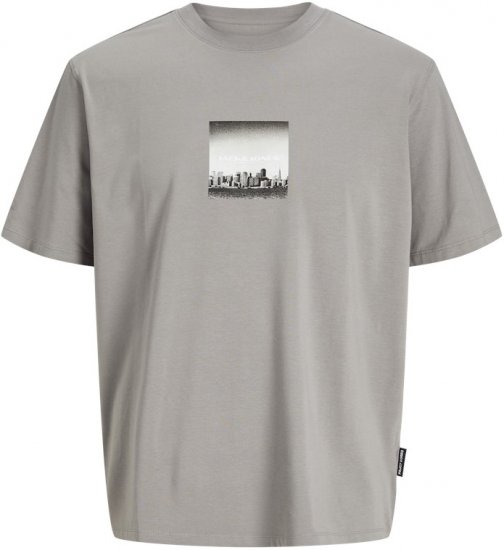 Jack & Jones Pacer Photo Branding Crew Neck T-Shirt Grey - Тениски - мъжки тениски големи размери