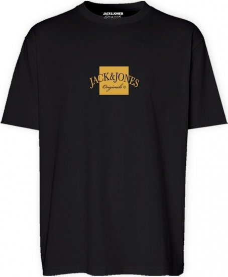 Jack & Jones Boston Crew Neck T-Shirt Black - Тениски - мъжки тениски големи размери