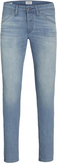 Jack & Jones GLENN FOX AM 496 Blue Denim - Дънки и панталони - мъжки Дънки и панталони големи размери
