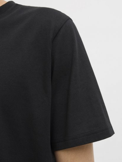 Jack & Jones Vira Branding Crew Neck T-Shirt Black - Тениски - мъжки тениски големи размери