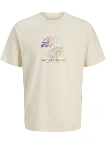 Jack & Jones Calma Crew Neck T-Shirt Sweet Corn - Тениски - мъжки тениски големи размери