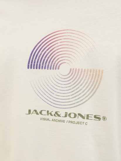 Jack & Jones Calma Crew Neck T-Shirt Sweet Corn - Тениски - мъжки тениски големи размери