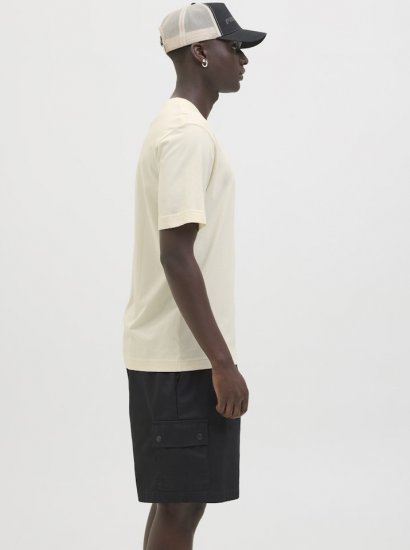 Jack & Jones Calma Crew Neck T-Shirt Sweet Corn - Тениски - мъжки тениски големи размери