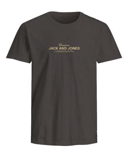 Jack & Jones Ferris Crew Neck T-Shirt Black - Тениски - мъжки тениски големи размери