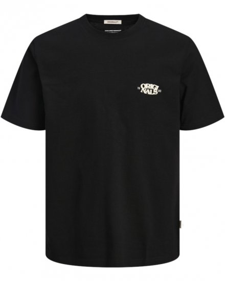  Jack & Jones Tavira Type Crew Neck T-Shirt Black - Тениски - мъжки тениски големи размери