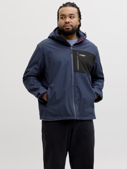 Jack & Jones North Софтшел яке тъмносиня - Якета - мъжки якета големи размери