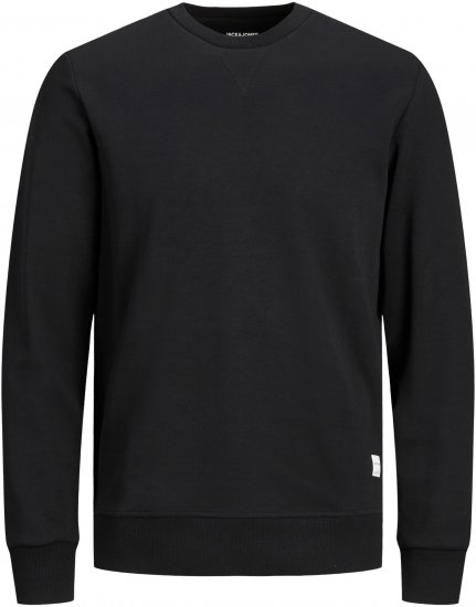 Jack & Jones Basic Sweatshirt Black - Суичъри & cуичъри с качулка - мъжки суичъри големи размери