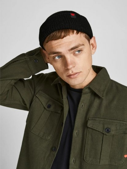 Jack & Jones RDD Royal Плетена шапка Черно - Плетени шапки - 