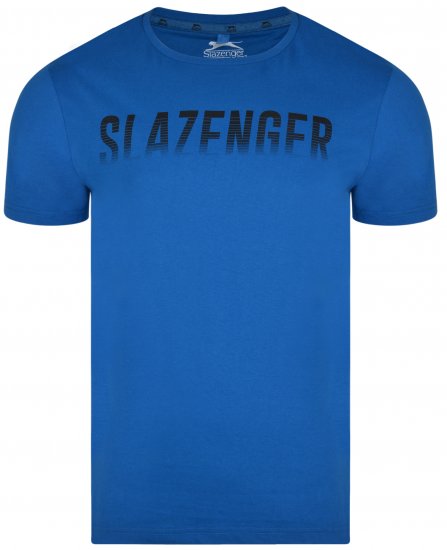 Slazenger Jonathan T-shirt Blue - Тениски - мъжки тениски големи размери