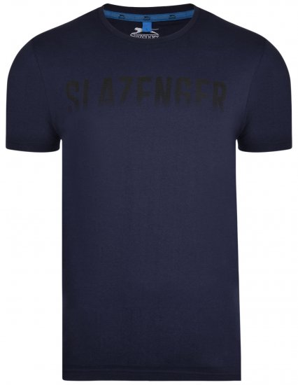 Slazenger Jonathan T-shirt Midnight - Тениски - мъжки тениски големи размери