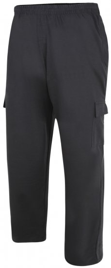 Kam Jeans Lightweight Sweatpants with Cargo pocket Black - Спортни панталони & Kъси панталони - мъжки спортни панталони големи размери