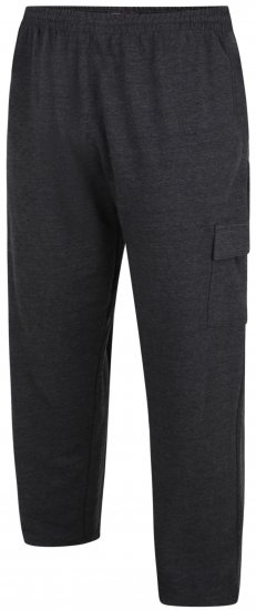Kam Jeans Lightweight Sweatpants with Cargo pocket Charcoal - Спортни панталони & Kъси панталони - мъжки спортни панталони големи размери