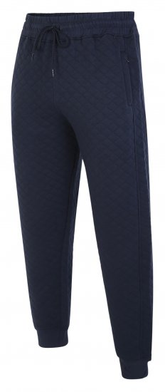 Kam Jeans 238 Quilted Jersey Joggers Navy - Спортни панталони & Kъси панталони - мъжки спортни панталони големи размери