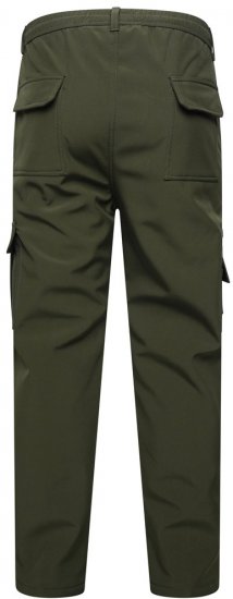 Kam Jeans 245 Софтшел панталони с еластична талия каки - Дънки и панталони - мъжки Дънки и панталони големи размери