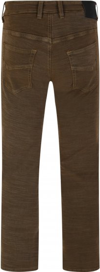 Kam Jeans 264 Slub Weave 5 Pocket Stretch Pants Brown - Дънки и панталони - мъжки Дънки и панталони големи размери