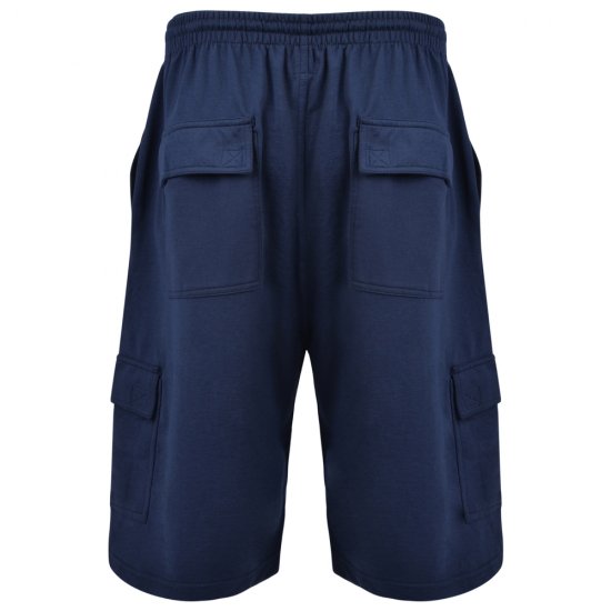Kam Jeans Cargo Joggers shorts Navy - Спортни панталони & Kъси панталони - мъжки спортни панталони големи размери