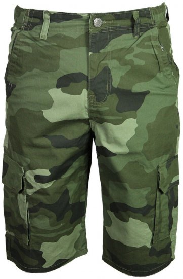 Kam Jeans 330 Cargoshorts Camo - Шорти - мъжки къси панталони големи размери