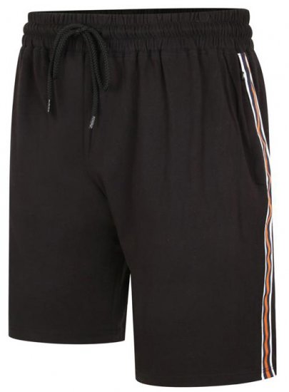 Kam Jeans 3300 Jog Shorts with Side Tape Black - Спортни панталони & Kъси панталони - мъжки спортни панталони големи размери