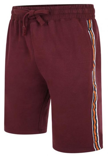 Kam Jeans 3300 Jog Shorts with Side Tape Burgundy - Спортни панталони & Kъси панталони - мъжки спортни панталони големи размери