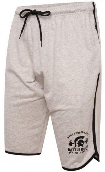Kam Jeans 3308 Gym Jog Shorts Grey - Спортни панталони & Kъси панталони - мъжки спортни панталони големи размери