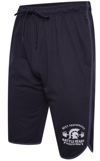 Kam Jeans 3308 Gym Jog Shorts Navy - Спортни дрехи & Връхно облекло - мъжки спортни екипи големи размери