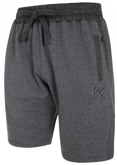 Kam Jeans 3310 Dobby Print Jog Shorts Charcoal - Спортни панталони & Kъси панталони - мъжки спортни панталони големи размери
