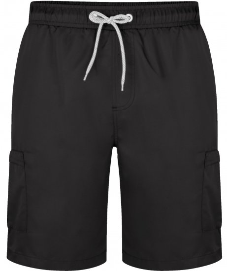 Kam Jeans 334 Cargo Swim Shorts Black - Бельо & Бански шорти - Мъжко бельо големи размери