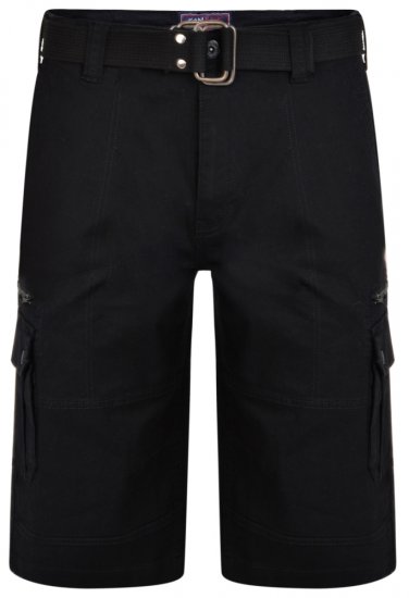 Kam Jeans 343 Cargoshorts Black - Шорти - мъжки къси панталони големи размери