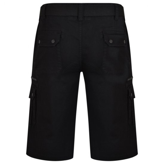Kam Jeans 343 Cargoshorts Black - Шорти - мъжки къси панталони големи размери