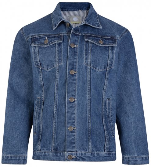 Kam Jeans Western Denim Jacket Blue - Якета - мъжки якета големи размери