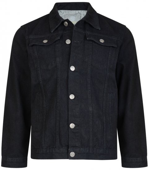 Kam Jeans Western Denim Jacket Black - Якета - мъжки якета големи размери