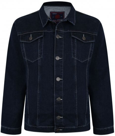 Kam Jeans 405 Western Denim Jacket Indigo - Якета - мъжки якета големи размери