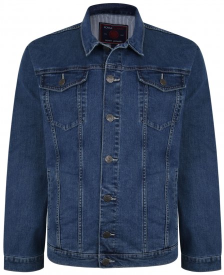 Kam Jeans 405 Western Denim Jacket Stonewash - Якета - мъжки якета големи размери