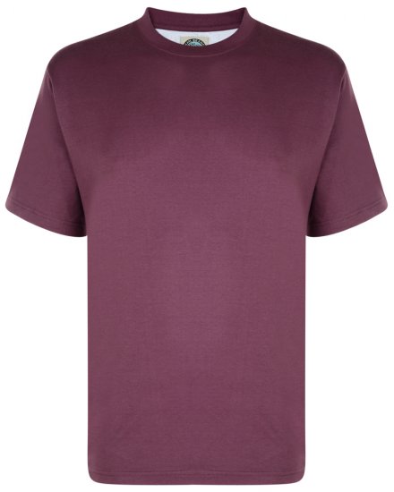 Kam Jeans T-shirt Plum - Тениски - мъжки тениски големи размери