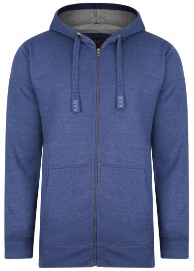 Kam Jeans Hoodie Royal Blue - Суичъри & cуичъри с качулка - мъжки суичъри големи размери