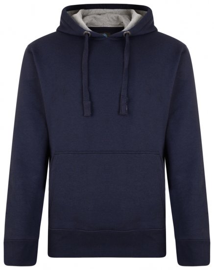 Kam Jeans Crew Neck Hoodie Navy - Суичъри & cуичъри с качулка - мъжки суичъри големи размери