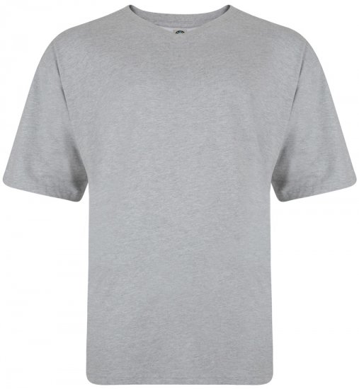 Kam Jeans V-neck T-shirt Grey - Тениски - мъжки тениски големи размери
