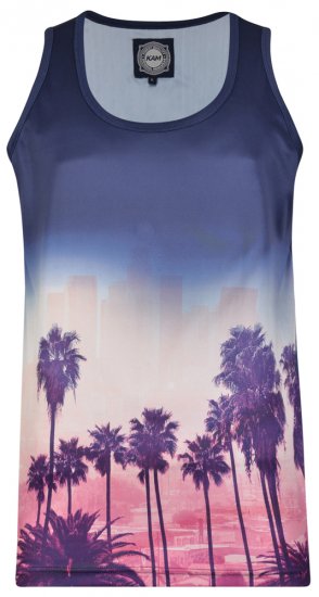 Kam Jeans 5250 Tank Top Navy - Тениски - мъжки тениски големи размери