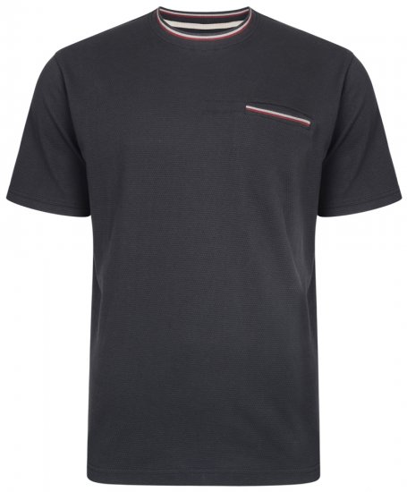 Kam Jeans 5285 T-shirt Black - Тениски - мъжки тениски големи размери