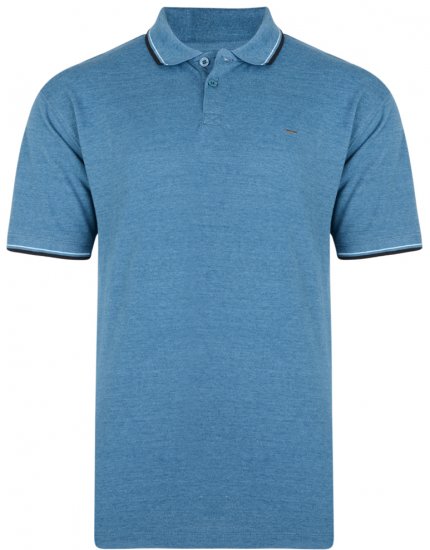 Kam Jeans 5289 Polo Denim - Поло тениски - мъжки тениски с яка големи размери