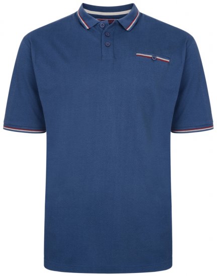 Kam Jeans 5291 Polo Denim - Поло тениски - мъжки тениски с яка големи размери