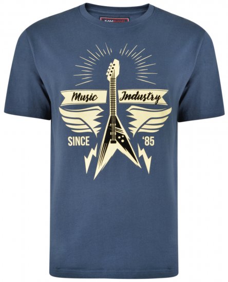 Kam Jeans 5303 T-shirt Insignia - Тениски - мъжки тениски големи размери