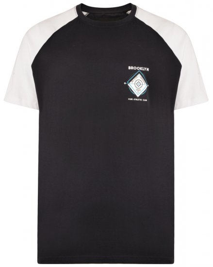 Kam Jeans 5304 T-shirt Navy - Тениски - мъжки тениски големи размери