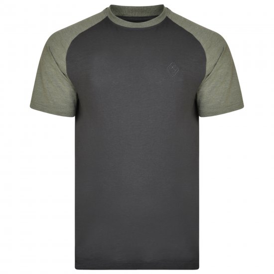 Kam Jeans 5314 Twin pack T-shirts Black/Navy - Тениски - мъжки тениски големи размери
