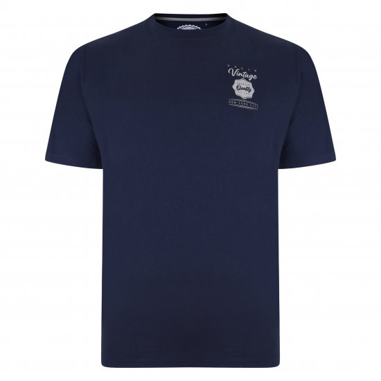 Kam Jeans 5348 T-shirt Vintage/Denim Twin Pack - Тениски - мъжки тениски големи размери