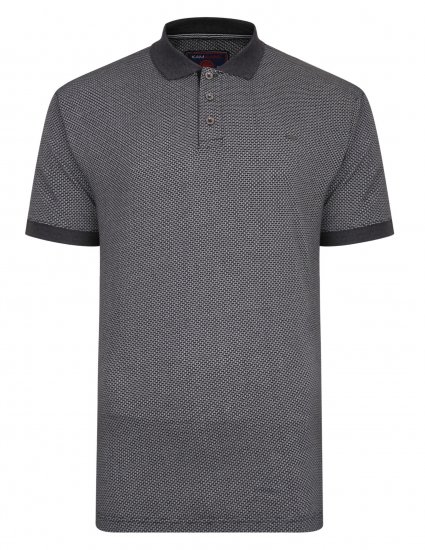 Kam Jeans Casual Look Polo Charcoal - Поло тениски - мъжки тениски с яка големи размери