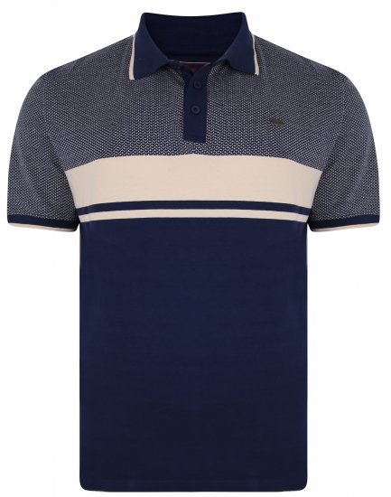 Kam Jeans 5438 Textured Weave Polo - Поло тениски - мъжки тениски с яка големи размери