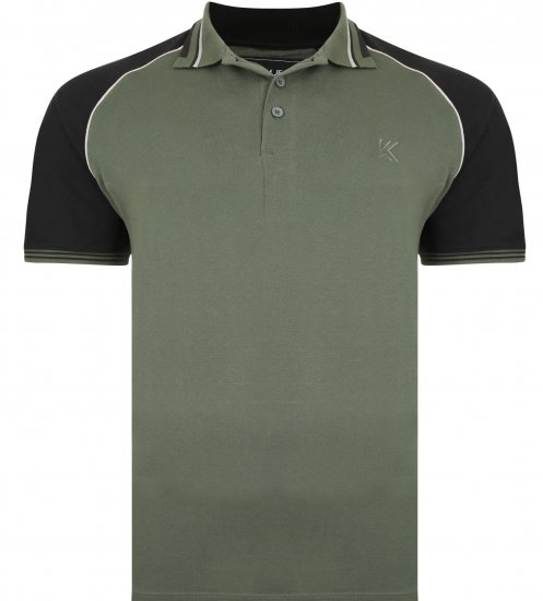 Kam Jeans 5445 Pique Polo Khaki - Поло тениски - мъжки тениски с яка големи размери