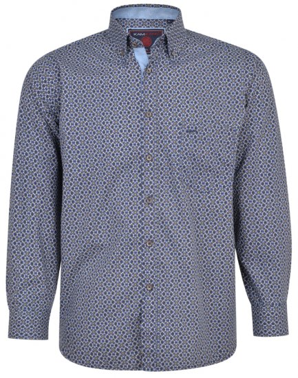 Kam Jeans 6196 LS Paisley Print Shirt - Ризи - мъжки ризи големи размери