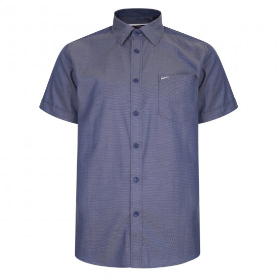 Kam Jeans 6203 Smart/Casual Shirt Indigo - Ризи - мъжки ризи големи размери